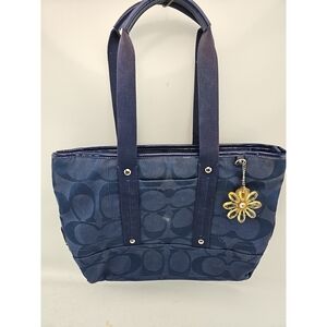 Coach Blue Signature C Tote Bag